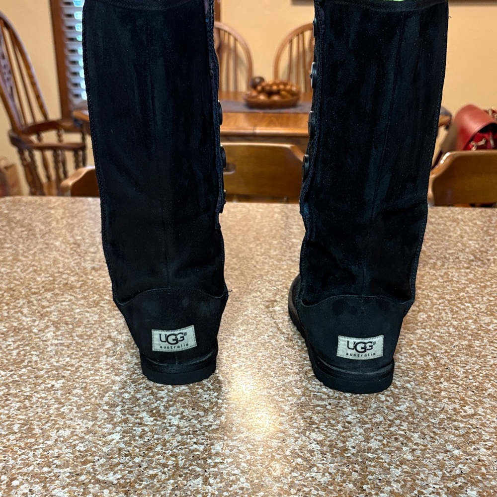 UGG Black Suede Boots